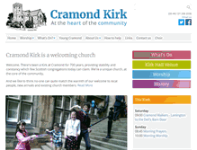 Tablet Screenshot of cramondkirk.org.uk